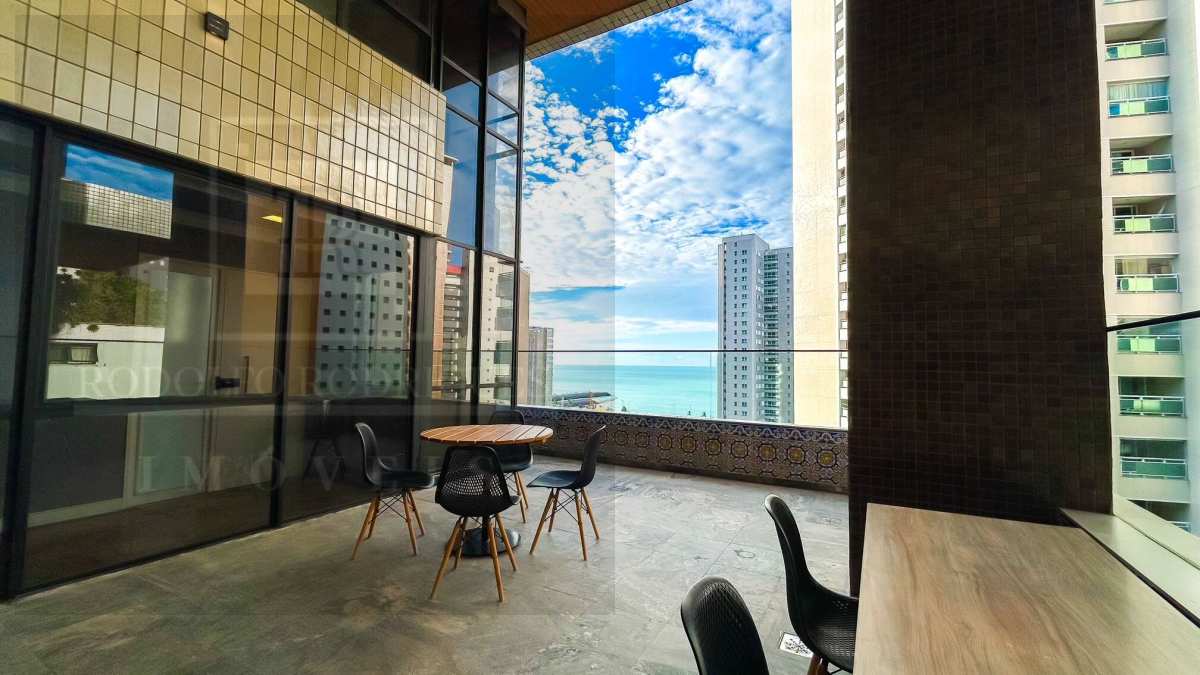 Apartamento duplex à venda no Meireles | 388m2 | Sala com pé-direito duplo | Elevador privativa - Rodolfo Rodrigues Imóveis